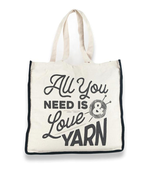Canvas Tote Bag - All You Need Is Love & Yarn