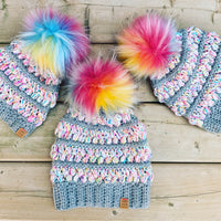 Cozy Crochet Kit - Rainbow Lyla Beanie