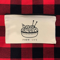 Canvas Zipper Bag - Yarn Life